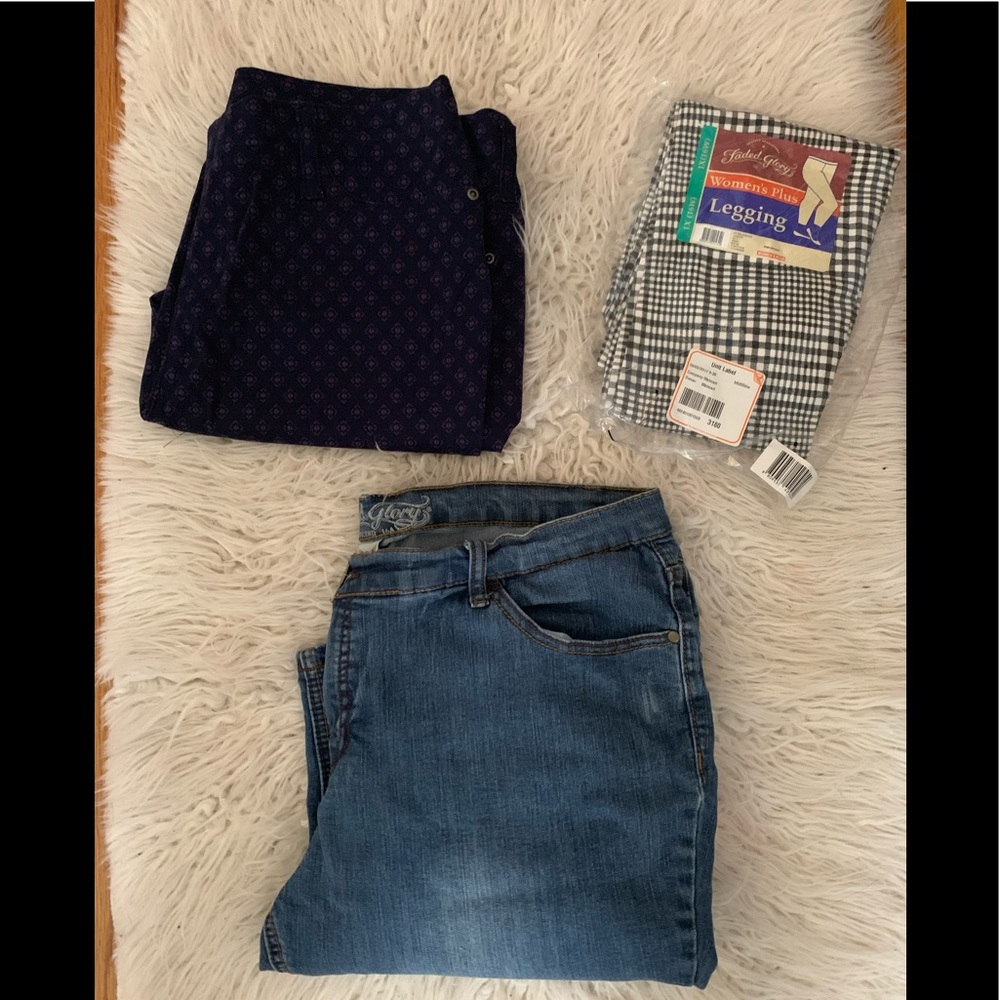 (3) pairs of size 16 pants/jeggings